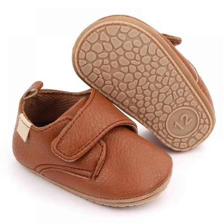 

SYNPOS Baby Boys Girls Sneakers Anti-Slip Flats Infant Toddler PU Leather Soft Sole Baby Shoes 0-18 Months