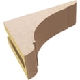 thumbnail image 6 of 3"W x 9"D x 6"H Classic Olympic Rough Cedar Woodgrain TimberThane Corbel, Primed Tan, 6 of 6
