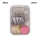 thumbnail image 4 of Soidarity Caja de herramientas para lima de pies y pedicura con tres compartimentos para un fácil almacenamiento 1. La caja de tres Juegos de manicura color de 25 mm, 4 of 6