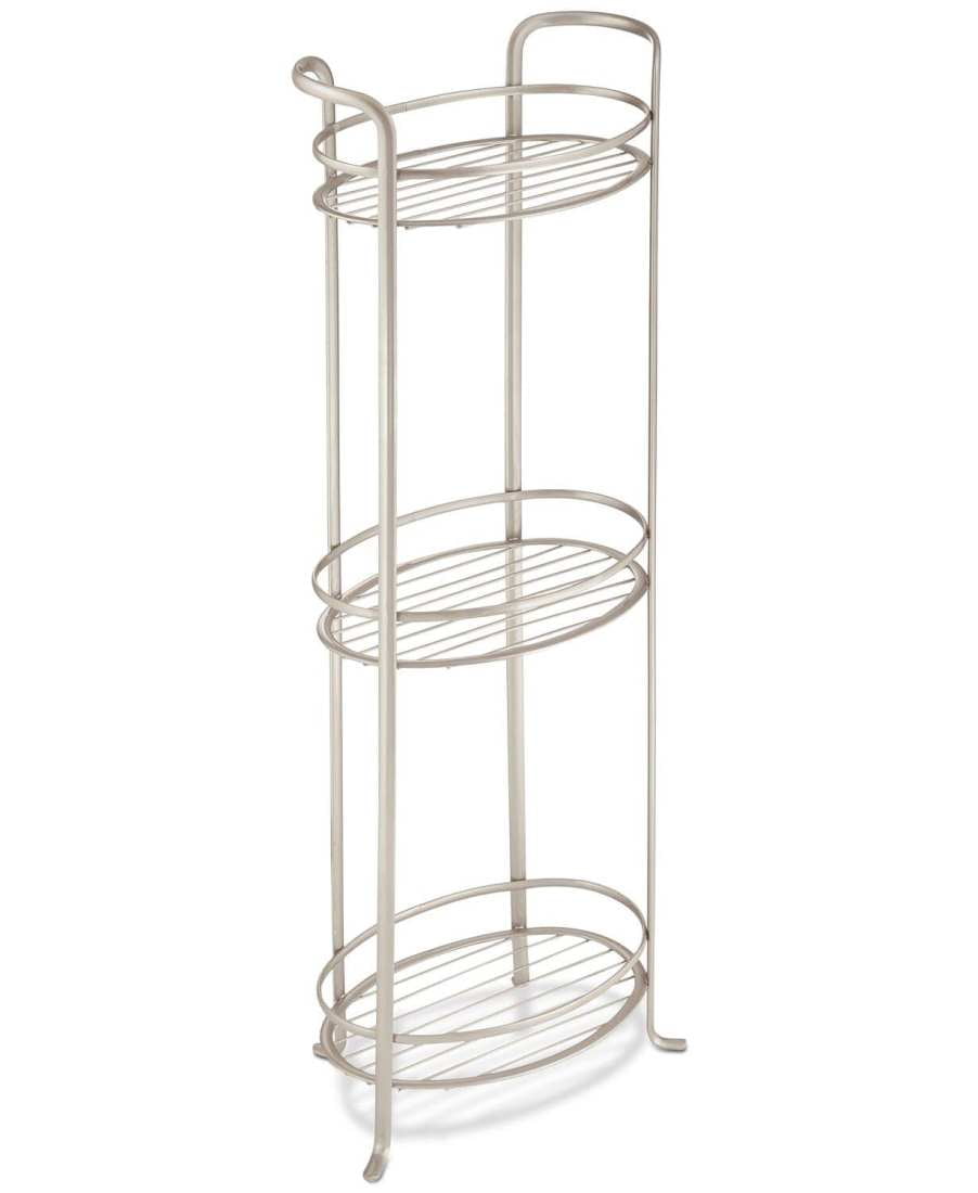InterDesign Axis 3Tier FreeStanding Shower Shelf In EasytoClean