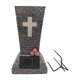 thumbnail image 2 of Jarrón Solar para Cementerio con Lámpara LED de Cruz para Exteriores, Estatua de Jardín, Jarrón para Lápida, 2 of 8
