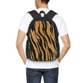thumbnail image 6 of XMXT Travel Laptop Backpack for School Work, Brown Tiger Stripe Print Large Capacity Bookbag Travel Bag Backpacks for Women Men, 6 of 9