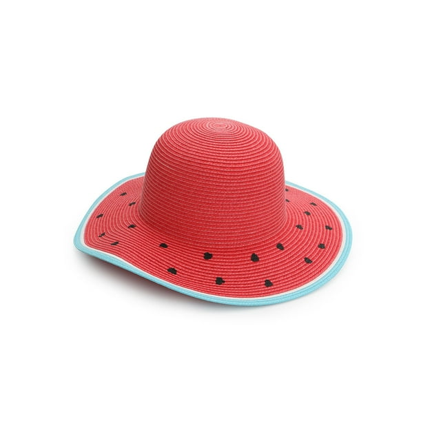 FlapJackKids - Kids' Straw Hat - Watermelon - Large