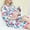 White, variant on Maternity Shirts Long Sleeve Round Neck Print Maternity Clothes for Women Nursing Tops Robe And Matching Baby Set Labor Delivery Robe And Swaddle Set
