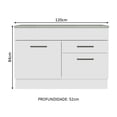 thumbnail image 2 of Gabinete Bajo Bufetera Madesa Agata 120cm Con Encimera BB 01, 2 of 5
