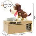 thumbnail image 3 of Mechanical Doggy Piggy Bank, Automatic Coin-Swallowing Money Box, Top Choice for Kids' Christmas/Birthday/New Year Gifts (Brown Edition), 3 of 6