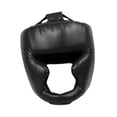 thumbnail image 1 of Casco de boxeo Equipo de protección Casco para Lucha Kickboxing Niños negros, 1 of 8