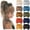 Caramel, variant on 10 PCS Women Headbands African Wide Hair Wrap Extra Turban Head Bands for Lady Large Sport Workout Stretch Non-slip Big Hair Bands