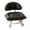 Black, variant on Rolling Low Stool with Backrest, Low Stool with Wheels,Rolling Backrest Chair for Cleaning, Padded Seat and Silent Casters, For Workshops, Garages, Studios, Home