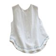 thumbnail image 2 of Dream Lifestyle Women Vest O Neck Soft Embroidery Decor Tank Top Streetwear for Daily Wear, 2 of 8