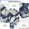 thumbnail image 6 of FORMRS Kids Pajama Pants with Pockets Size 6-8Y Boys Lounge Sleep Bottoms, Blue Cats and Hearts, 6 of 8