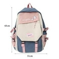 thumbnail image 3 of FDDMis Small Laptop Backpack Lunch Backpack Computer Backpack Plain Black Backpack Men Bag Mochila Mujer Day Packs, Blue One Size, 3 of 3