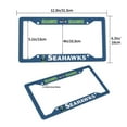 thumbnail image 4 of Seahawks Aluminum License Plate Frame Four-Hole License Plate Frame (one pair) 12 Inches x 6 Inches Sun-Proof and Rust-Free Suitable For Cars/Trucks/SUVs, 4 of 10