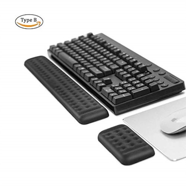 Premium Memory Foam Keyboard and Mouse Wrist Rest Pads, Comfortable