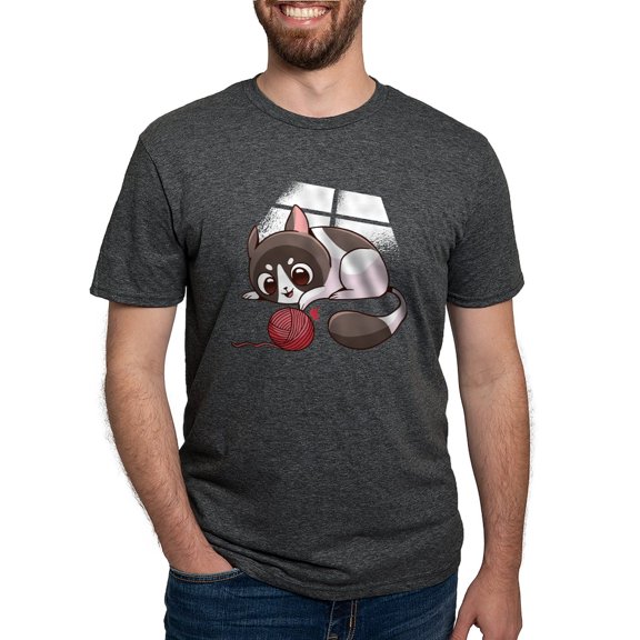 CafePress - Cute Kawaii Cat T Shirt - Mens Tri-blend T-Shirt