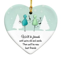 Cheapark Meaningful Promise Decorative Pendant 3.15in - Festive Christmas Decor for Home, Heartwarming Holiday Hanging Ornament