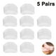 thumbnail image 1 of 5 pares de almohadillas para antepié de tacón alto de tamaño medio en forma de panal, color blanco, 1 of 8