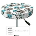 thumbnail image 4 of Kdxio Watercolor Sunflower Print Stool Covers Round,Stretch Round Bar Stool Covers Washable Bar Stool Cushion Slipcover for 12-15 Inch Chair, 4 of 7