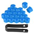 thumbnail image 1 of Lot de 20 cache-écrous de roue de voiture 19 mm, protection extérieure (bleu), 1 of 4
