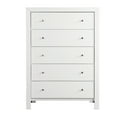 thumbnail image 3 of Glory Furniture Burlington 5-Drawers Bedroom Chest in White, 3 of 8