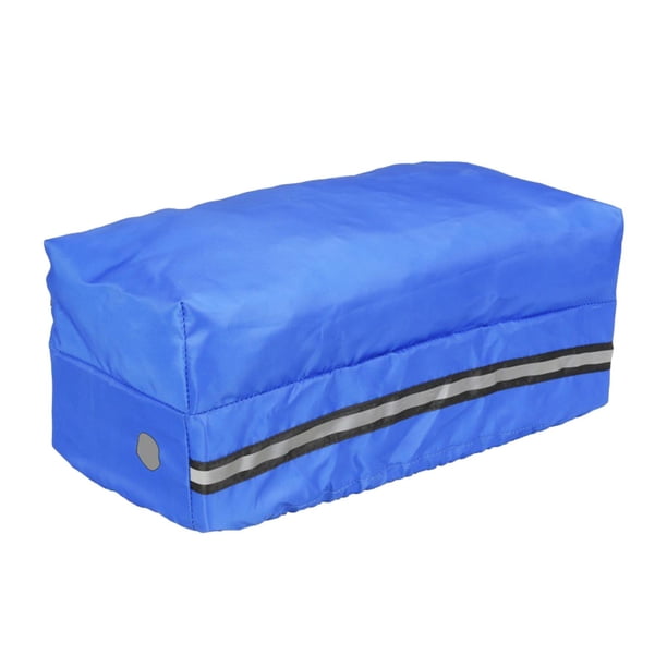 Bolsa para batería de bicicleta eléctrica Tapa para batería Estuche para batería de bicicleta Batería del asiento trasero de la bicicleta Azul
