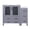 Dark Grey, variant on Volez 42 in W Navy Blue Single Bath Vanity with Side Cabinet, and White Ceramic Top