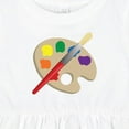 thumbnail image 4 of Inktastic Artist Palette and Brush Girls Baby Dress, 4 of 5