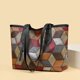 thumbnail image 2 of Bolso cruzado de mujer de gran capacidad con empalme de PU de tendencia informal de venta caliente 2024 Nuevo diseño de moda Bolso de mano Bolso de mano para mujer, 2 of 5