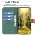 thumbnail image 6 of Allytech Wallet Case for Samsung Galaxy A53 5G 6.5" - Slim Fit Flip Cover Kickstand Cards Slots Drop Protective Magnetic Clasp Cover Shell - Green, 6 of 6