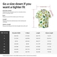 thumbnail image 7 of Xecao offers the Cartoon Fruit for Men's Casual Short-sleeved Shirt, a button-up collared shirt with a pocket, perfect for beach vacations and yacht travel in the Medium size., 7 of 7