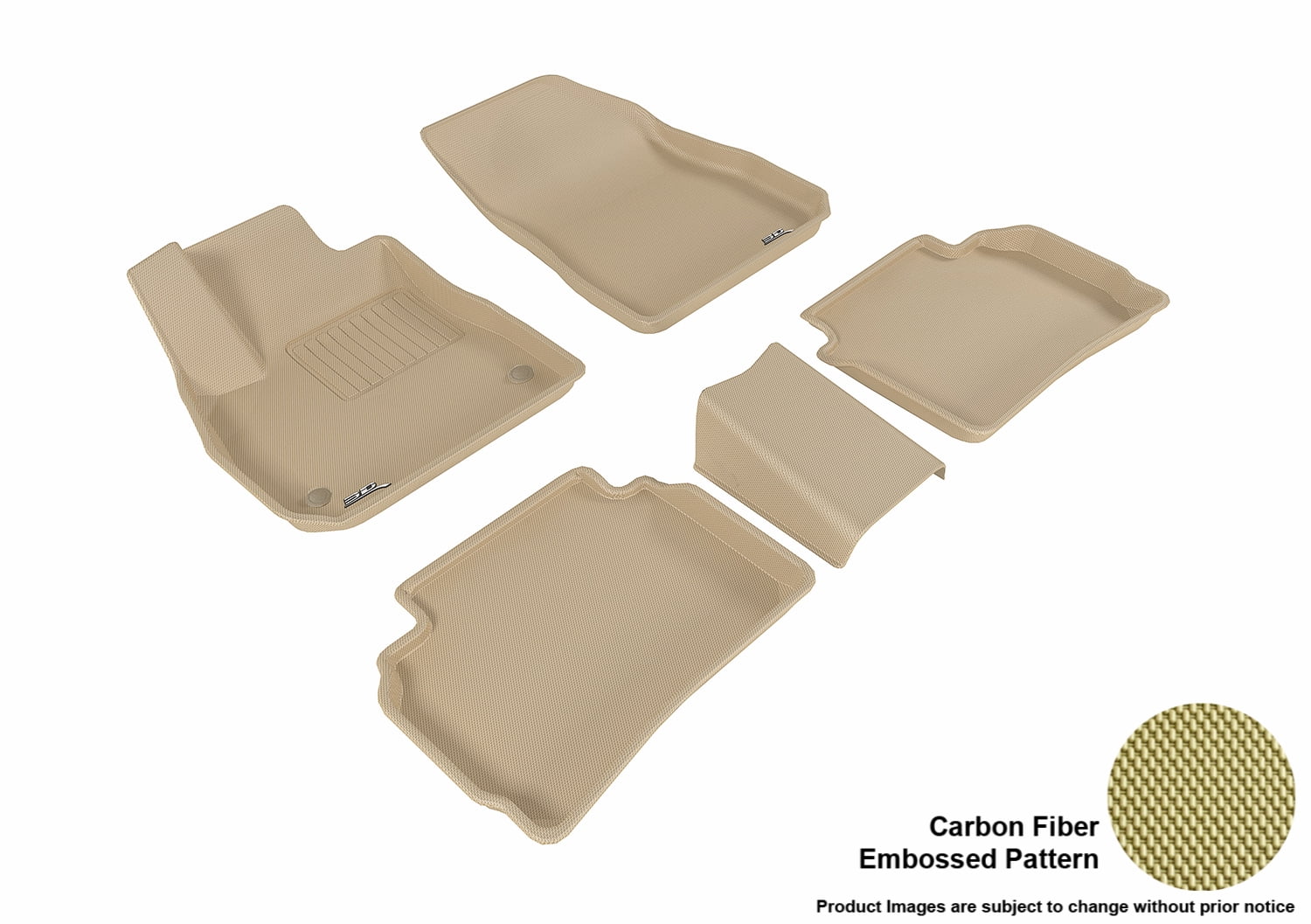 3D MAXpider 20162017 Chevrolet Malibu Front & Second Row Set All