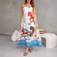 thumbnail image 5 of Promotion!Rong Yun New Sexy Women's Suspender Positioning Printed Sleeveless Strappy Dress With Large HemPromotion!, 5 of 6