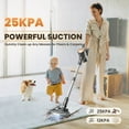 thumbnail image 3 of YOMA Cordless Vacuum Cleaner,25Kpa 40 Mins Runtime Lightweight Stick Vacuum,Self-Standing, Rechargeable Vacuum Cleaners for Pet Hair,Carpet,Hardwood Floor N8(Gold), 3 of 13