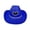 A01 Blue, variant on Xmyrz Womens Party Fancy Cowboy Hat Wide Brim Glitter Design Western Style for Dance Four Seasons Blue