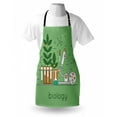 thumbnail image 4 of Lab Apron, Biology Laboratory Workspace and Research Equipment Concept Illustration, Unisex Kitchen Bib with Adjustable Neck for Cooking Gardening, Adult Size, Pale Green Multicolor, by Ambesonne, 4 of 4