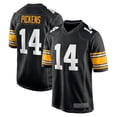 thumbnail image 1 of Men's Pittsburgh Pickens 14 Black Stitched Game Player T-shirts, XX-Large, 1 of 2