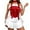Red, variant on Christmas clothes Christmas decorations Elegant Velvet Bustier Top Style Apparel For Festive Party Outfit santa suit