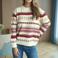 thumbnail image 2 of PFRNLF Sweaters for Women Casual Classic Long Sleeve Vintage Knit Chunky Pullover Sweater, 2 of 7