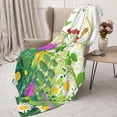 thumbnail image 3 of Sikiie Plants and Insects Cozy Flannel Fleece Throw Blanket: Lightweight & Thick for All Seasons - Perfect for Women, Men, & Kids"50"x40", 3 of 6