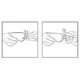 thumbnail image 3 of The Original MantleClip Stocking Holders with Removable ZINC ALLOY Holiday Icons (2-pack REINDEER, Gold), 3 of 5