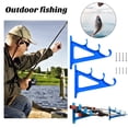 thumbnail image 2 of Fishing Rod Holder High Stability Smooth Edge Wear-resistant Reusable Simple Installation Save Space ABS Fishing Pole Organizer Rack Storage Holder Fishing Supplies, 2 of 7