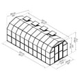 thumbnail image 6 of Palram - Canopia Grand Gardener 8' x 20' Clear Walk-In Greenhouse - Green - with 4 Roof Vents, 6 of 7
