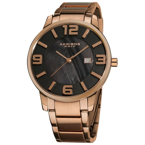 Men's Slim Stainless-Steel Classic Swiss Quartz Bracelet Watch