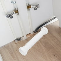 Raindrops Flexible Drain Pipe Kit for Kitchen Sink Plumbing PVC White Easy to Install Compact Design 1.5 inch