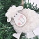 thumbnail image 5 of Decoración de regalo para árbol de Navidad, colgante de madera de cordero, colgante de lana, lindo colgante de oveja, 5 of 6