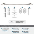 thumbnail image 5 of Amerock St. Vincent Brushed Nickel 24 inch (610mm) Towel Bar, 5 of 8