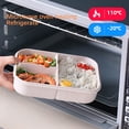thumbnail image 2 of Inteprter Fiambrera de tres rejillas, paja de trigo, plástico PP, contenedores de almacenamiento para alimentos frescos, cajas para horno Organizadores de utensilios de cocina, 2 of 6