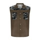 thumbnail image 5 of Camiseta sin mangas con cuello vuelto para hombre, estilo informal, con estampado del Día de la Independencia, cuello vuelto, sin mangas, bolsillos, deportiva, de poliéster, 5 of 5