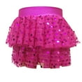 thumbnail image 4 of TOOYOU Girls Dresses Mesh Sequin Skirt Short Skirt For Stage Performance Toddler Girls Stretchy Play Sundress ,Pink, 4 of 4
