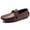 Brown, variant on Big Size Men's Casual Loafers Slip On Leather Shoes Comfortable Lightweight Driving Shoes Male Moccasins Classic Penny Loafer Flats Boat Shoes Outdoor Walking Shoes
